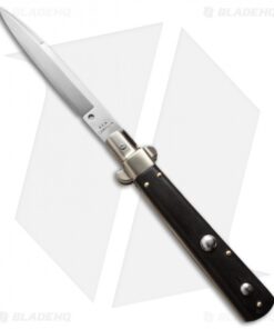 AGA Campolin 10" Frosolone Bayonet Stiletto Knife Ebony Brass (4.5" Polish)