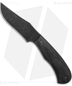 15:58 Knife Co. Revere Fixed Blade Knife Black Micarta (4" Black SW)