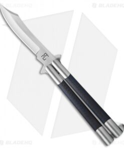 29 Knives Chris Olofson 4" Scimitar Balisong Knife Carbon Fiber