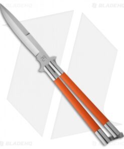29 Knives Chris Olofson Custom 5" Weehawk Balisong Butterfly Knife Orange G-10