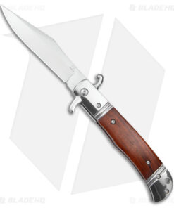 9" Bolster Release Automatic Knife Rosewood (4.12" Satin)