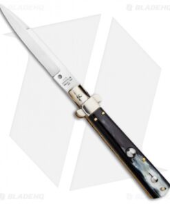 AGA Campolin 10" Frosolone Bayonet Stiletto Knife Brazilian Horn (4.5" Polish)