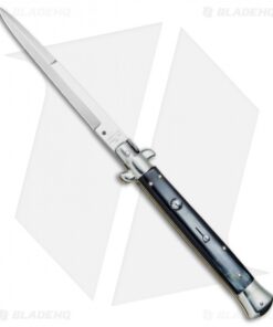 AGA Campolin 11" Picklock Automatic Italian Stiletto Dark Horn (5" Satin) 2017