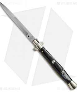 AGA Campolin 11" Picklock Automatic Italian Stiletto Dark Horn (5" Satin) 2016