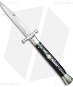 AGA Campolin 13" Bat Swinguard Automatic Ebony/Abalone (5.75" Satin Bayo)