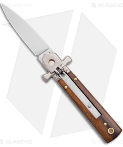 AGA Campolin 6" Dominus Leverlock Automatic Knife Wood (2.5" Satin)