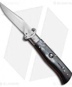AGA Campolin 7.5" Calibro Automatic Knife Brazilian Horn (3.4" Satin)