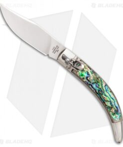 AGA Campolin Diana Lever Lock Automatic Knife Abalone (3.625" Polished)