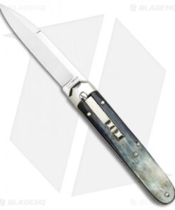 AGA Campolin Baron Automatic Knife Dark Horn (3.75" Satin)