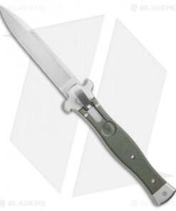 AGA Campolin Zero Italian Leverlock Automatic Knife OD Green G-10 (3.75" Satin)