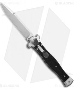 AGA Campolin Zero Italian Leverlock Automatic Knife Black G-10 (3.75" SW)