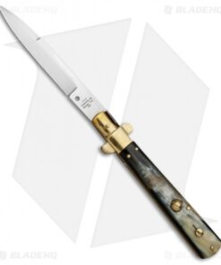 AGA Campolin 11" Frosolone Bayonet Stiletto Automatic Brazilian/Brass (5" Satin)