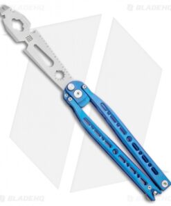 Artisan Cutlery Kinetic-Tool Automatic Butterfly Tool Blue Titanium (4" SW)