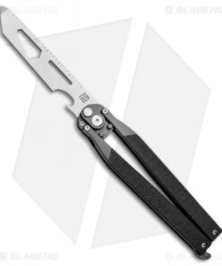 Artisan Cutlery Kinetic-Tool Automatic Butterfly Tool Flat Black G-10 (4" Satin)