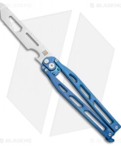 Artisan Cutlery Kinetic-Tool Automatic Butterfly Tool Blue Ti (4" Satin)