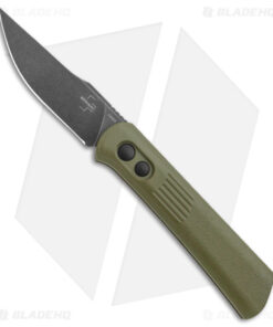Boker Lundquist Alluvial Automatic Knife OD Green (3" Black SW)
