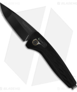 SOG One-Zero AU Automatic Knife Black Al (3.1" Black Chrome)