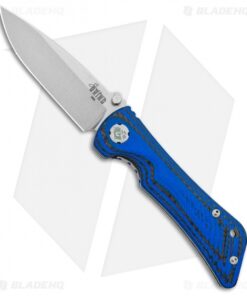 Southern Grind Spider Monkey Liner Lock Knife Blue CF (3.25" M4 Satin)