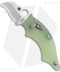 Spyderco M4 Exclusive Dodo Knife Natural G-10 (2" Satin Full Serr) C80GM4S