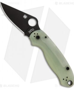 Spyderco M4 Para 3 Knife Natural G-10 (3" Black) C223GM4PBK Exclusive