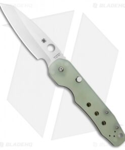 Spyderco M4 Smock Compression Lock Exclusive Knife Natural G-10 (3.5" Satin)