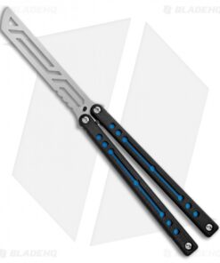 Squid Industries Nautilus Butterfly Balisong Trainer Blue/Black (Satin)