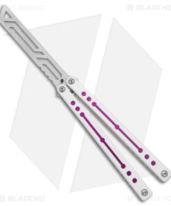 Squid Industries Nautilus Balisong Trainer V2 Winter Purple (4.5" Satin)