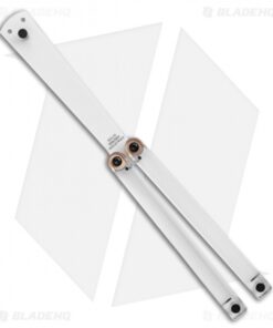 Squid Industries Squiddy-C Butterfly Balisong Trainer Clear PVC (4.5" Clear)