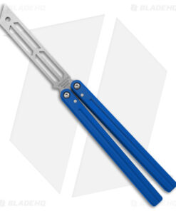 Squid Industries Triton Butterfly Balisong Trainer Blue V2 (Stonewash)