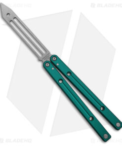Squid Industries Squidtrainer V4 Butterfly Balisong Trainer Teal (4.5" SW)
