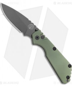 Strider + Pro-Tech SnG Automatic Knife Solid Green Aluminum (3.5" Black)
