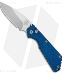 Strider + Pro-Tech Custom SnG Automatic Unique Micarta Blue Vein (3.5 Stonewash)
