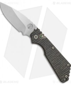 Strider + Pro-Tech Custom SnG Automatic Knife Tiger Stripe Ti (3.5" Satin/SW)