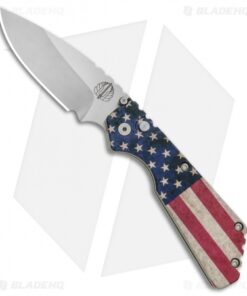 Strider + Pro-Tech PT Automatic Knife Custom PK Ano Vintage USA Flag (2.75" SW )