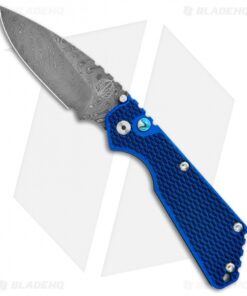 Strider + Pro-Tech SnG Automatic Knife Blue/Black G-10 (3.5" Damascus)