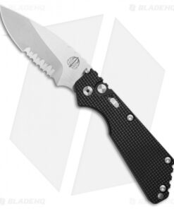 Strider + Pro-Tech SnG Automatic Knife Knurled w/Safety (3.5" Stonewash Serr)