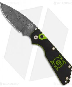 Strider + Pro-Tech USN GX Custom SnG Automatic Knife Black G-10 (3.5" Damascus)