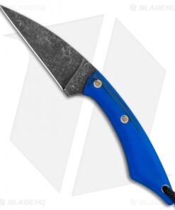 T.M. Hunt Custom Knives Hornet 2.0 Fixed Blade Knife Blue G-10 Exclusive