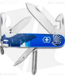Victorinox Swiss Army Knife Tinker Blade HQ Blue Crazy Wolf "Lobo Loco"