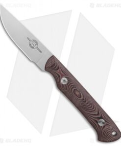 White River Knives Small Game Fixed Blade Knife Red/Black Richlite (3" Satin)