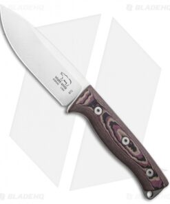 White River Ursus 45 Fixed Blade Knife Red/Black Richlite (4.5" Stonewash)