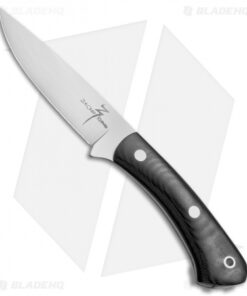 Zoe Crist Knives Kestrel Fixed Blade Knife Black Canvas Micarta (3.8" Satin)