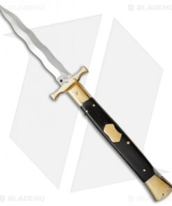 AGA Campolin 13" Bat Swinguard Automatic Brass/Ebony Wood (5.75" Satin Kriss)