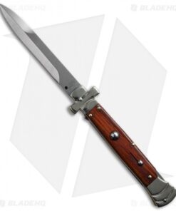 AGA Campolin 9" Maltese Cross Stiletto Automatic Cocobolo (4" Bayonet)