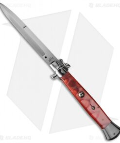 AGA Campolin 15" Ring Pull Automatic Italian Stiletto Pink (7" Satin Bayo)