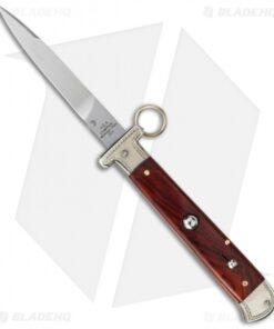 AGA Campolin 9" Francese Ring Pull Automatic Knife Cocobolo (3.7" Satin Flat)