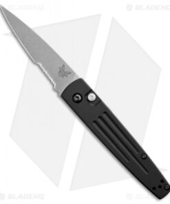 Benchmade Auto Spike Automatic Knife (3.41" Stonewash Serr) 1000S-1301SW