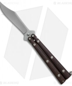 Vintage Walter Erickson Custom Butterfly Knife Micarta (4.25" Bead Blast)