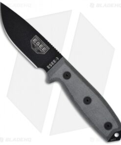 ESEE Knives ESEE-3P-KO Knife (3.88" Black) *No Sheathing*