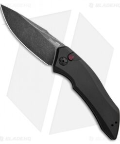 Kershaw Launch 1 Automatic Knife Black Aluminum (3.4" BlackWash) 7100BW